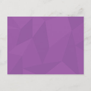Carte Postale Violet, géométrique, cool, tendance, art simple mo