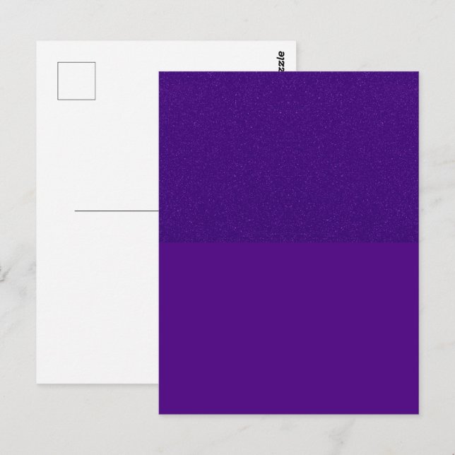 Carte postale violet inférieure de Parties scintil (Devant / Derrière)