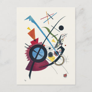 Carte Postale Violet Print Wassily Kandinsky Bauhaus Abstrait