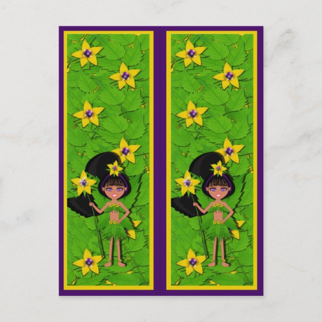Carte postale Violet Signets (Devant)
