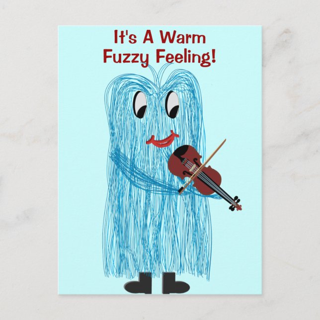 Carte Postale Violin & Viola - Get a Warm Fuzzy Feeling (Devant)