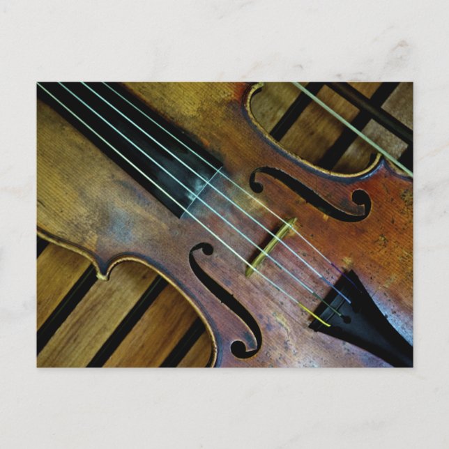 Carte Postale Violon (Devant)