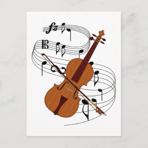 Carte Postale Violon