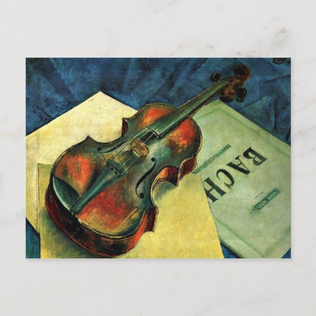 Carte Postale Violon, 1921 tableau de Kuzma Petrov-Vodkin (Devant)
