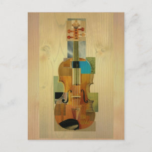 Carte Postale Violon composé