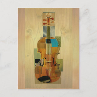 Carte Postale Violon composé