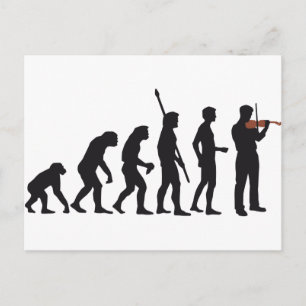Carte Postale violon d'évolution
