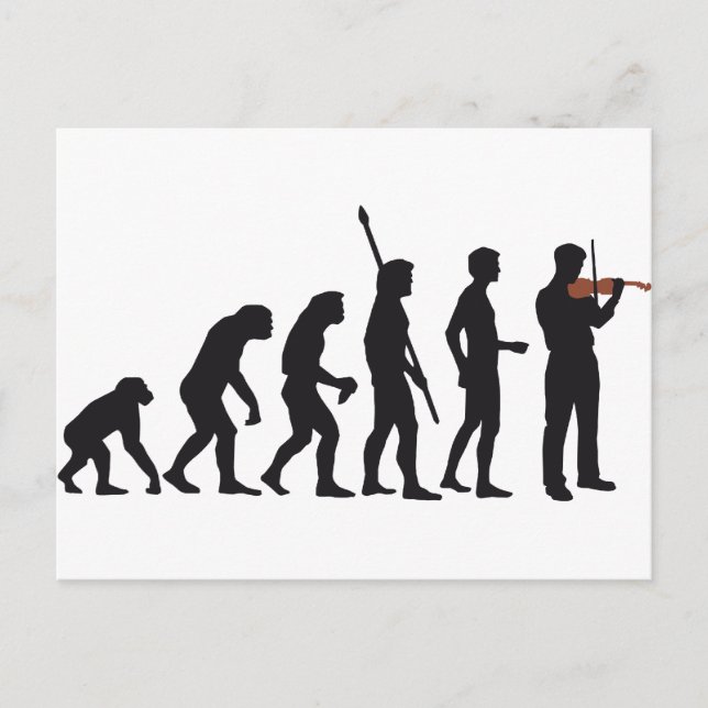 Carte Postale violon d'évolution (Devant)