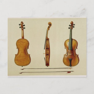 Carte Postale Violon Hellier fabriqué par Antonio Stradivarius (