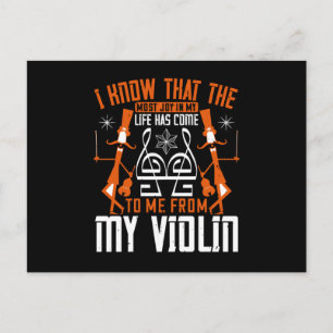 Carte Postale Violon - Le Violon Est La Joie De Ma Vie