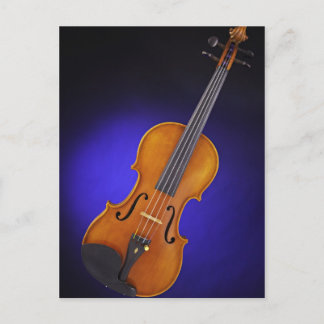 Carte postale Violon ou Viola Blue