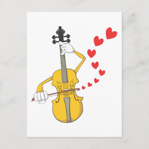 Carte Postale Violon romantique Serenading