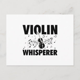 Carte Postale Violon Whisperer Idée cadeau d'instrument de mus