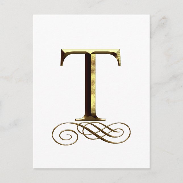 Carte Postale VIP Gold ”T” monogram (Devant)