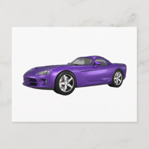 Carte Postale Viper Hard-Top Muscle Car: Purple Finish