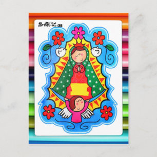 CARTE POSTALE VIRGEN DE GUADALUPE CARICATURA 02 PERSONNALISABLE