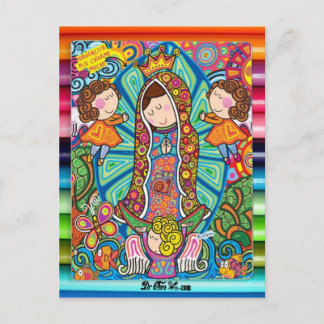 CARTE POSTALE VIRGEN DE GUADALUPE CARICATURA 06