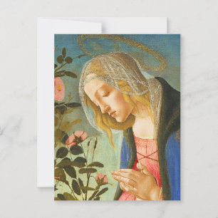 CARTE POSTALE VIRGIN ADORER DORMIR CHRIST ENFANT