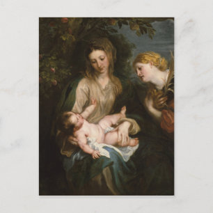 Carte Postale Virgin & Child with Saint Catherine d'Alexandrie