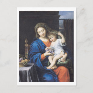 Carte Postale Virgin of the Grapes, 1640-50