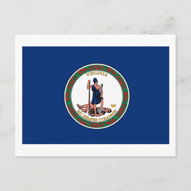 Carte postale Virgina Flag (Devant)