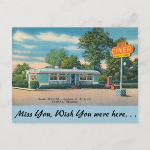 Carte Postale Virginia, 29 Diner, Fairfax