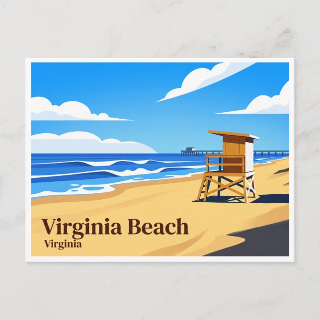 Carte Postale Virginia Beach (Devant)