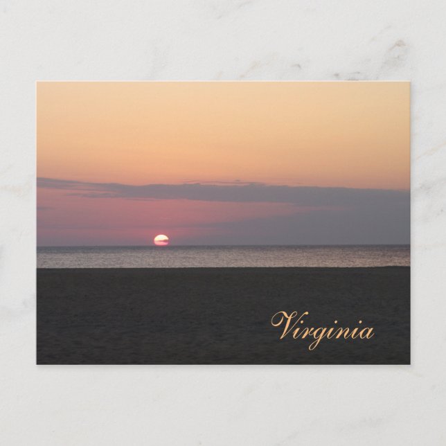 Carte Postale Virginia Beach le matin (Devant)