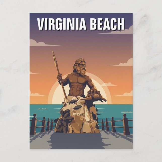 Carte Postale Virginia Beach Travel (Devant)