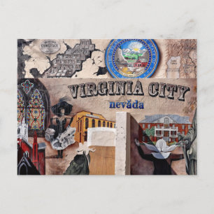 Carte postale Virginia City, Nevada
