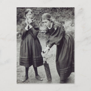 Carte Postale Virginia et Vanessa Stephen, à St. Ives, 1894