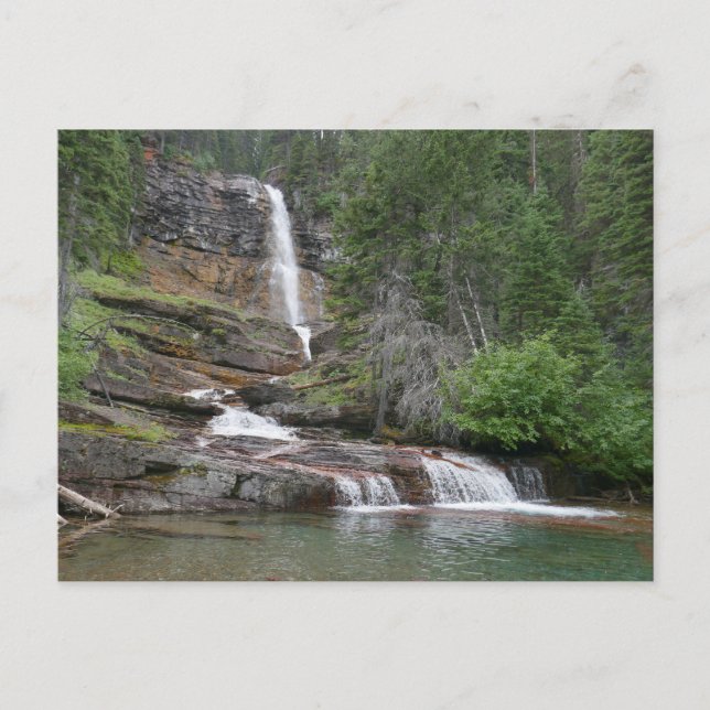Carte Postale Virginia Falls II at Glacier National Park (Devant)