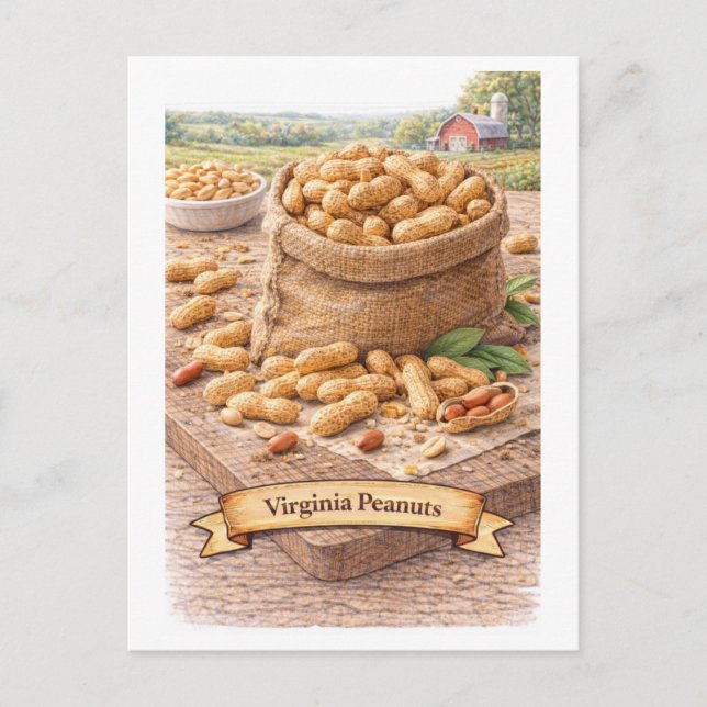 Carte Postale Virginia Peanuts (American Food Series) (Devant)