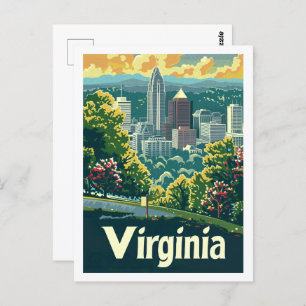 Carte Postale Virginia USA célèbre Travel Place