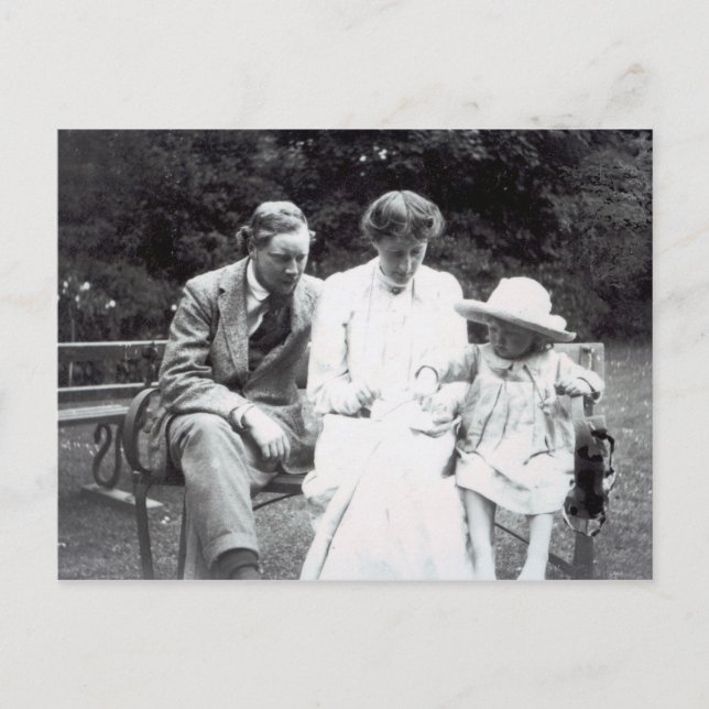 Carte Postale Virginia Woolf avec Clive et Julian Bell, 1910 (Devant)