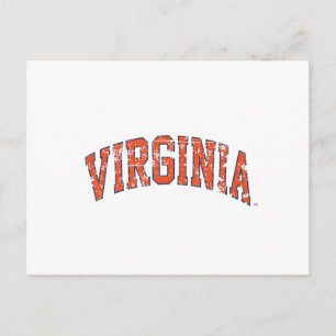 Carte Postale Virginia Wordmark désorganisé