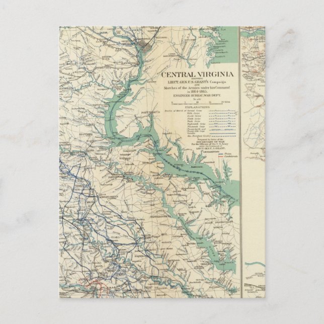 Carte Postale Virginie centrale 18641865 (Devant)