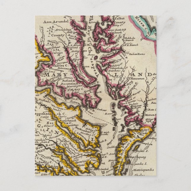 Carte Postale Virginie et Maryland (Devant)