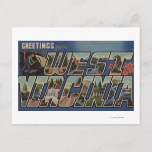 Carte Postale Virginie-Occidentale (Charbon-Miner) - Scènes de g