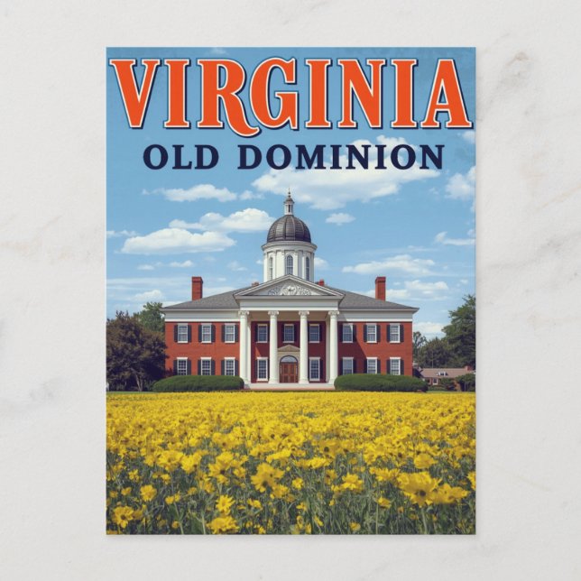 Carte Postale Virginie Old Dominion (Devant)