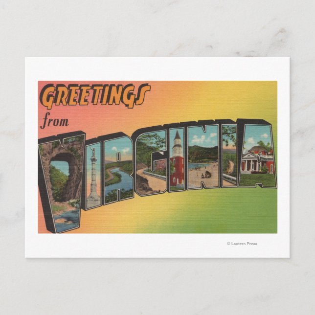 Carte Postale VirginieScènes de grandes lettresVirginie (Devant)