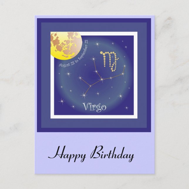 Carte Postale Virgo August 23 à septembre 23 (Devant)