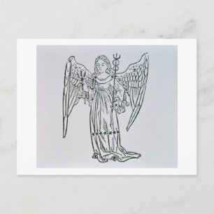 Carte Postale Virgo (la Vierge) une illustration du 'Poeti'