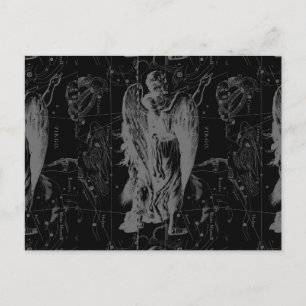 Carte Postale Virgo Zodiac Constellation Hevelius 1690