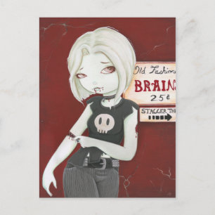 Carte Postale Virnia - Zombie punk goth