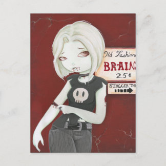 Carte Postale Virnia - Zombie punk goth