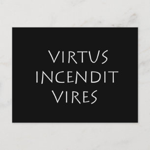 Carte Postale Virtus incendit vitres