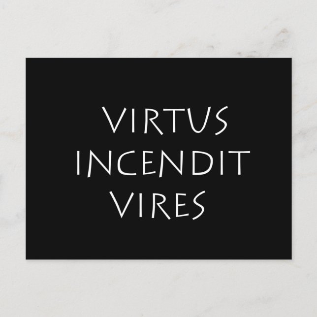 Carte Postale Virtus incendit vitres (Devant)