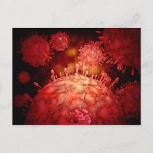 Carte Postale Virus Influnza du porc