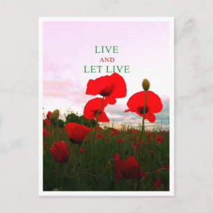 Carte Postale Vis et laisse vivre
